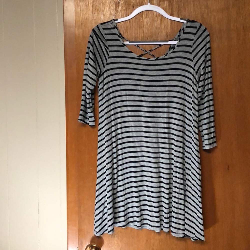 Striped tshirt dress